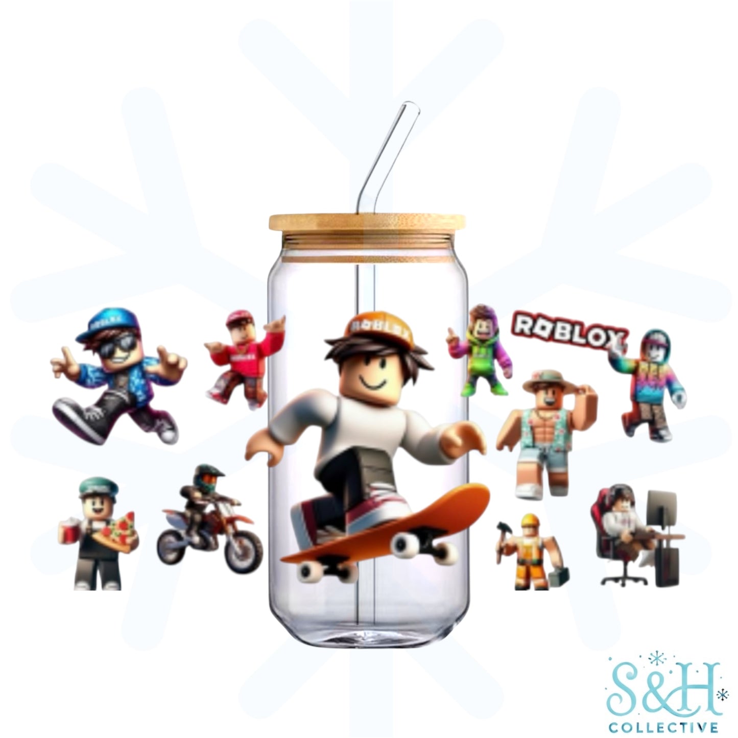 Roblox - Skater (Holographic Finish) 16oz Can Cup Tumbler