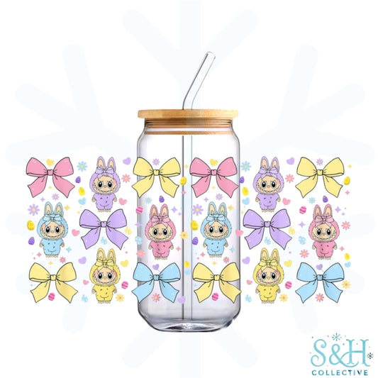 Pop Monster - Bows (Holographic Finish) 16oz Can Cup Tumbler