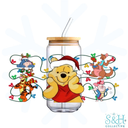 Winnie - Christmas Lights (Holographic Finish) 16oz Can Cup Tumbler