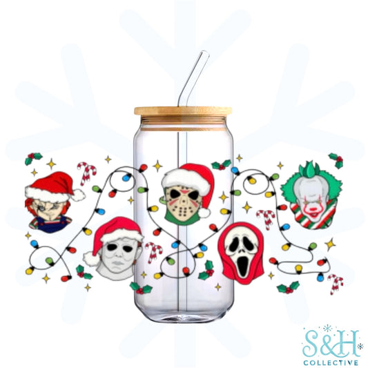 Serial Killers - Christmas Lights (Holographic Finish) 16oz Can Cup Tumbler