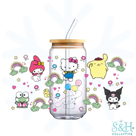 Kitty - Rainbows (Standard Finish) 16oz Can Cup Tumbler
