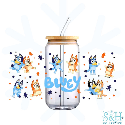 Blue Dog - Spots (Standard Finish) 16oz Can Cup Tumbler