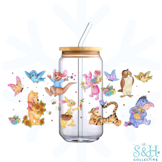 Winnie - Bright Characters (Standard Finish) 16oz Can Cup Tumbler