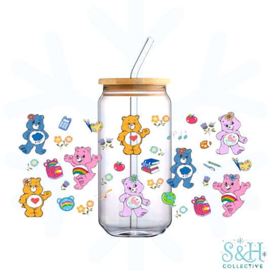 Retro Bears - Collage (Standard Finish) 16oz Can Cup Tumbler